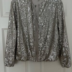 Silver Sequin Women's Jacket